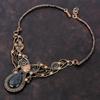 Labradorit Halskette Kupferdraht gewickelte Halskette Verstellbare Halskette Draht gewickelt Edelstein Schmuck Handarbeit zierlicher Kupferschmuck Hochzeitsgeschenk