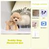 Coral Fleece Material Pipe Chenille Stems Craft Pipe Stems Kit Creative Toys Cute Dog Handmade Material for Kids DIY