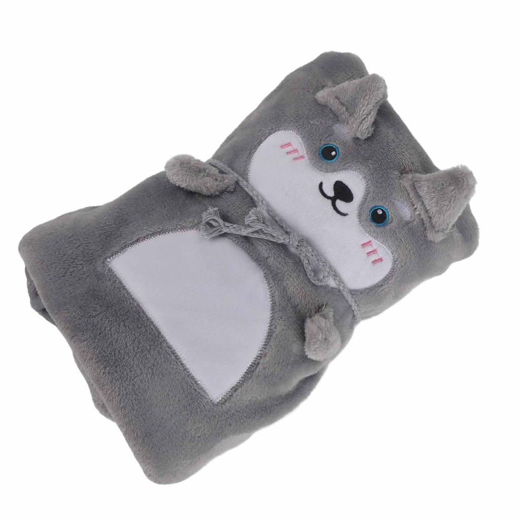 Flannel Blanket Cute Animal Shape Soft Skin Friendly Portable Nap Blanket for Sofa Bed Office