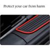 4x Universal PVC Soft Rubber Car SUV Door Scuff Sill Covers Panel Step Protector