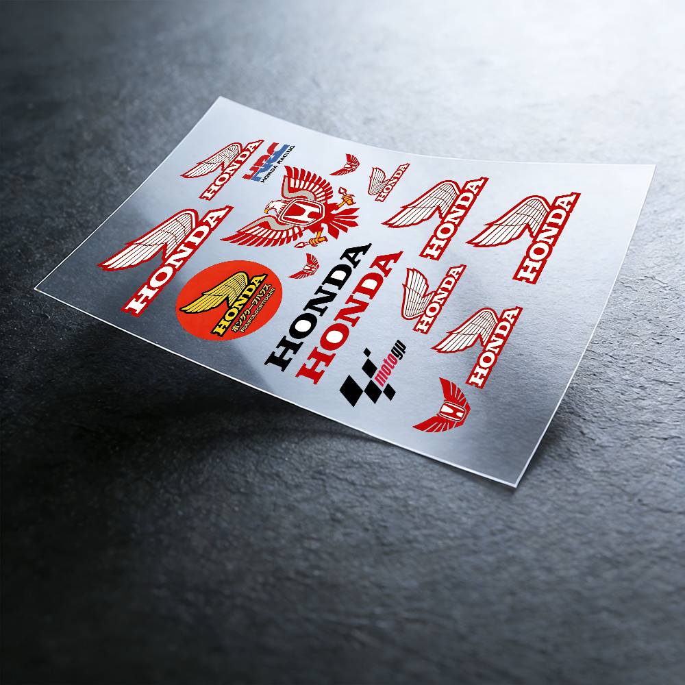 For Honda Reflective Motorcycle Stickers, 3M Safety Warning At Night In The Dark Scooter Helmets PH2