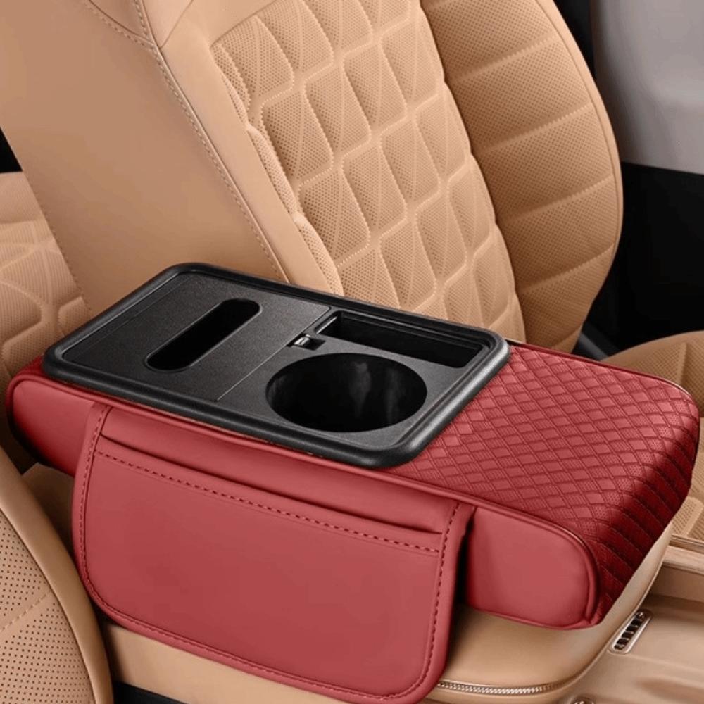 Premium Cushion Car Armrest Storage Box Large-Capacity Organizer Vehicle Organization