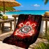 Sport Club Football Crest Printed Microfiber Beach Towel, Soft And Absorbent, Quick-Dry, Ideal for Summer Travel, Beach Essential, Swimming Pool