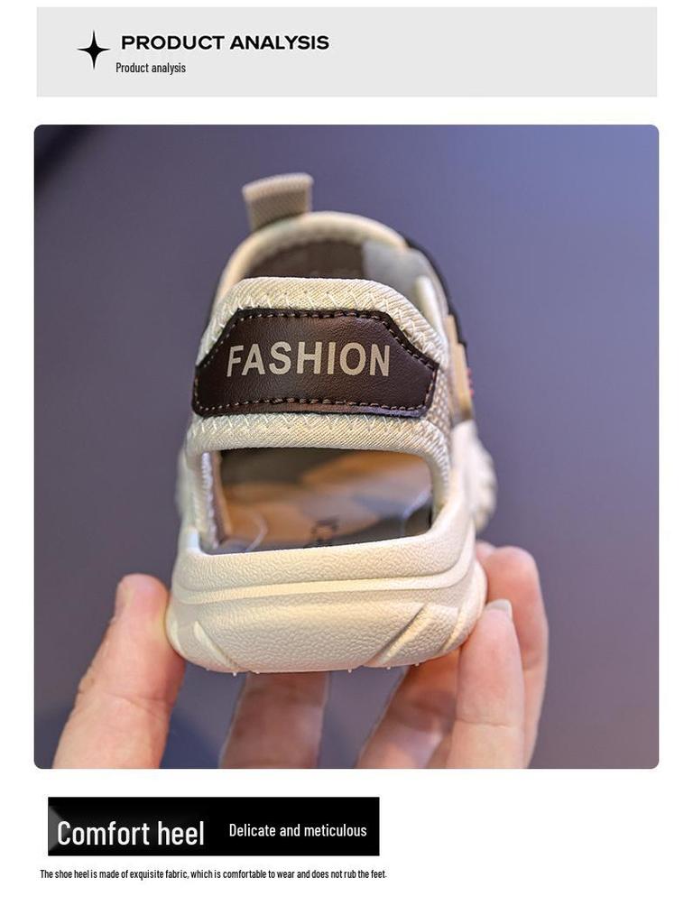 2025 Leichte Klettverschluss-Sandalen für Kinder - Sportliches Design mit Zehenschutz für Jungen und Mädchen