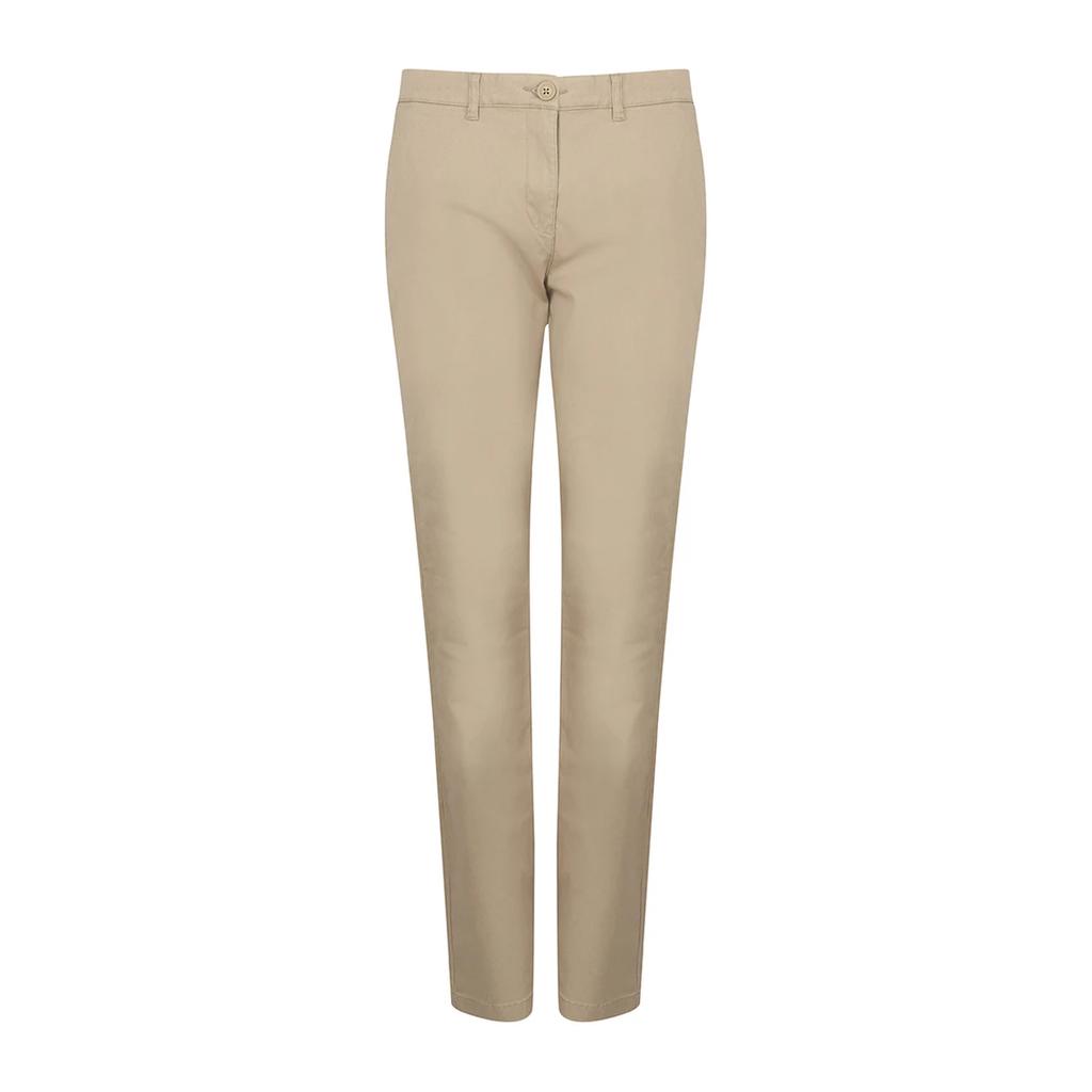 Henbury Womens/Ladies Stretch Chinos
