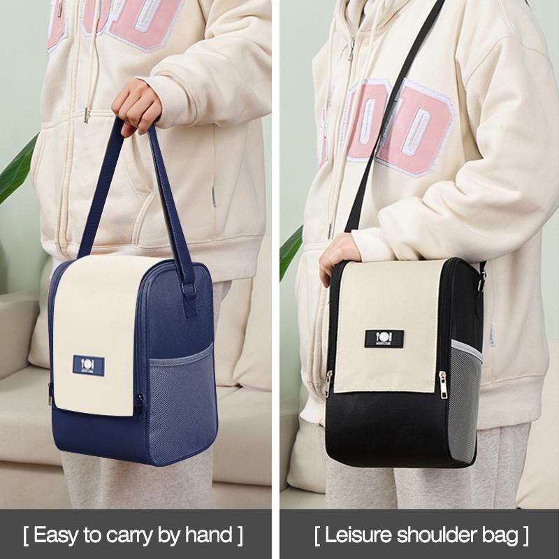 New Lunch Bag Portable Food Thermal Box Durable Office Waterproof Cooler Fresh-Keeping Insulated Case Outdoor Camping Travel