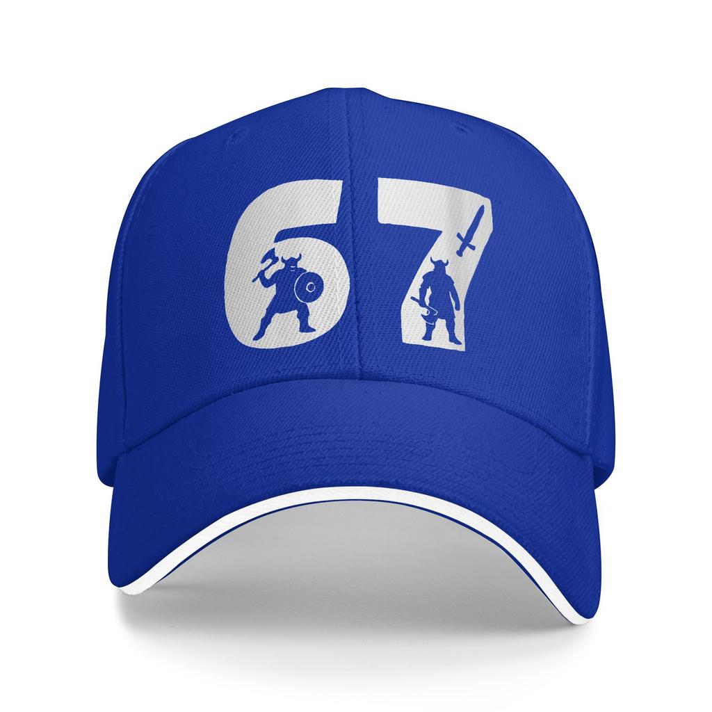 67 Viking Warrior Silhouette Number Baseball Cap Women Men Custom DIY Trucker Hat Summer Casual Running Hippie Baseball Caps