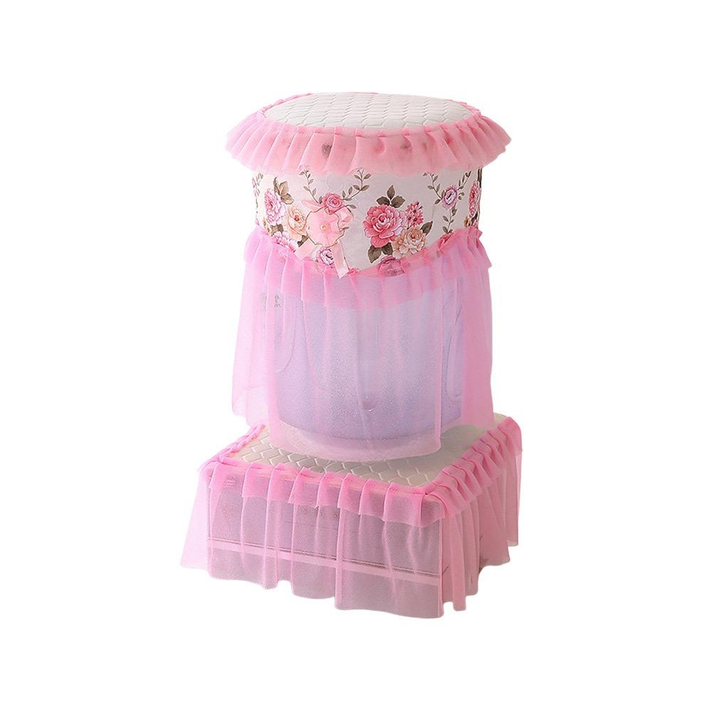Durable Fabric Lace Mesh Water Dispenser Cover Upper Opening Dustproof Barrel Cover Reusable Water Dispenser Bucket Sleeve