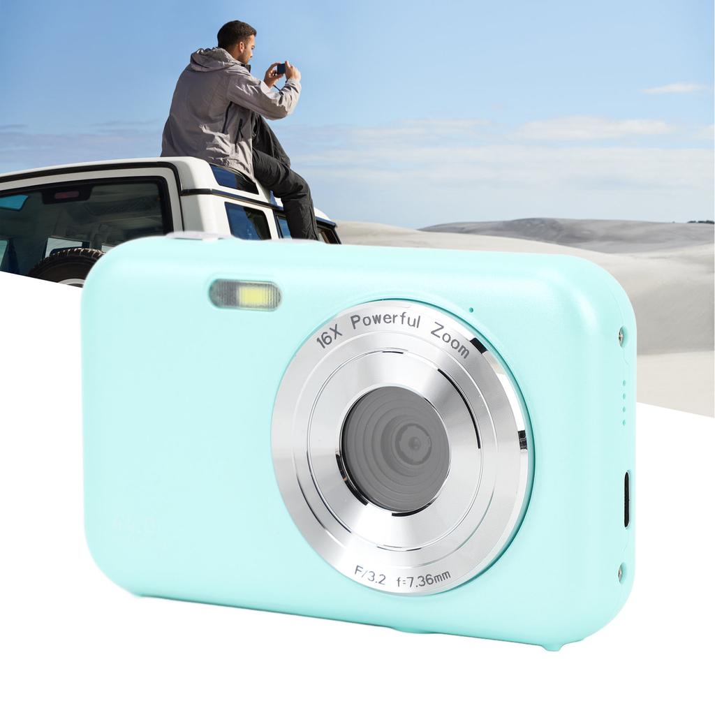 1080P Digital Camera 2.4inch Screen 16X Digital Zoom Portable 44MP Point and Shoot Camera for Teens Students Beginner