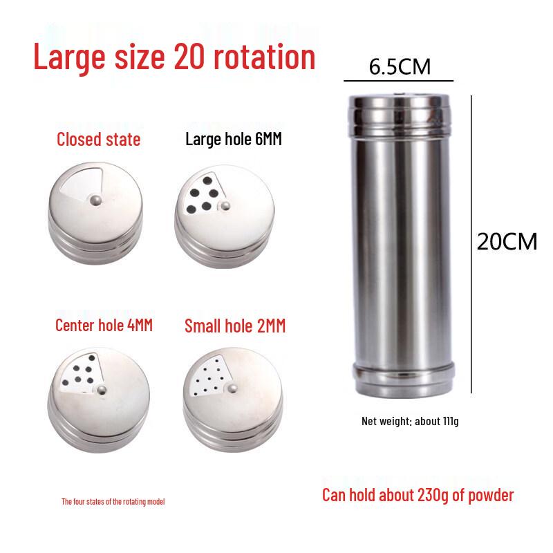 LIEI Stainless Steel Rotating Spice Shaker