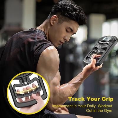 Electric Grip Strength Tester LED Display Hand Grip Dynamometer Adjustable Gripper Trainer Handheld Grip Measurement Meter Hand Grip Power