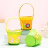 Cartoon Rabbit Egg Basket Colorful Chicken Egg Hunt Basket Easter Felt Basket  Children Gifts