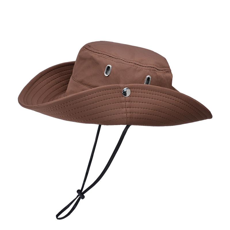 Outdoor Sun Protection Fisherman Hat With Large Brim For Travel And Hiking