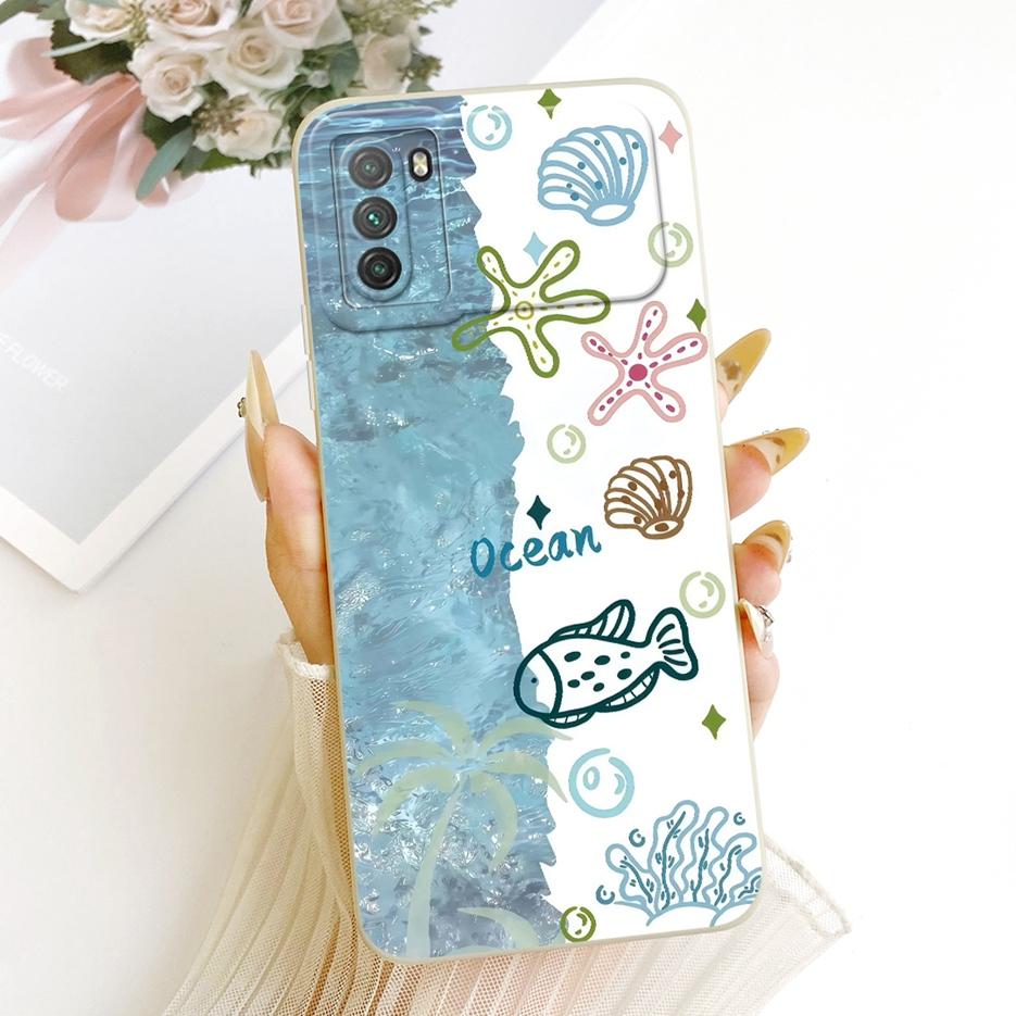 For Xiaomi Poco M3 Case PocoM3 Pro 4G Cute Fashion Cartoon Cover Soft TPU Matte Phone Case For Xiaomi Poco M3 Pro 5G Fundas Bags