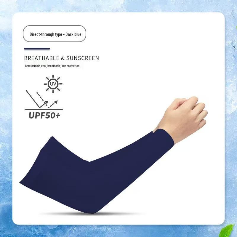 Ice Silk Anti-UV Sun Protection Sleeves for Men & Women – Cool Arm Covers for Driving