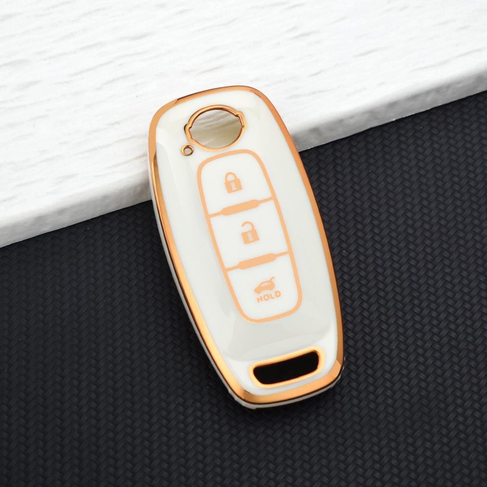 TPU Schlüsselhülle Halter für Nissan Qashqai J12 Juke Teana X-trail T33 Kicks Altima Ariya 3 Tasten Weiche Schale Fob Abdeckung Schlüsselanhänger