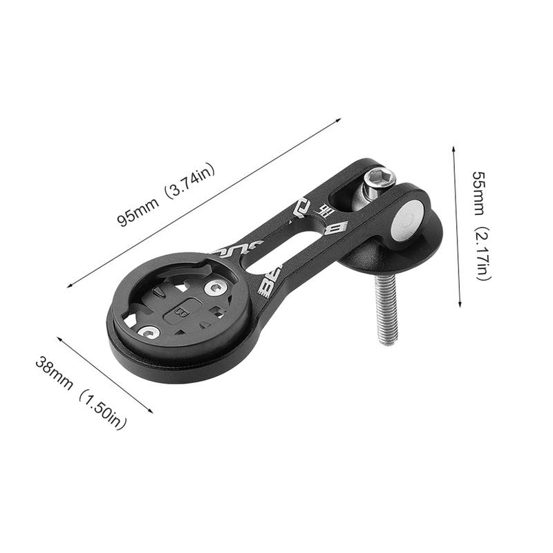 Out Front Bike Computer Mount Bicycle Computer Mount Holder Aluminum Alloy Phone Flashlight Stem Bracket Universal for Cycling