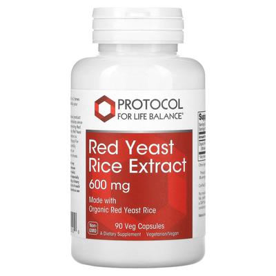 Reis Rote Hefe Extrakt, 600 mg, 90 Veggie-Kapseln