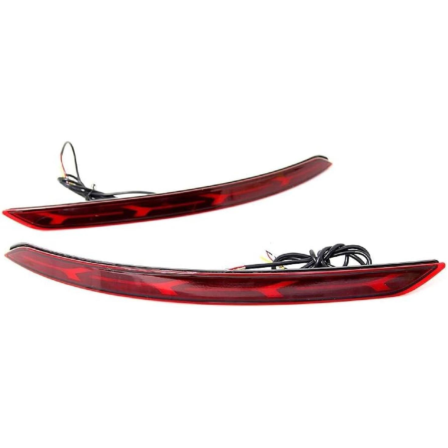 Fit For Hyundai Elantra 2017-2018, 1 Pair LED Rear Bumper Reflector Tail Lights Brake Lamps