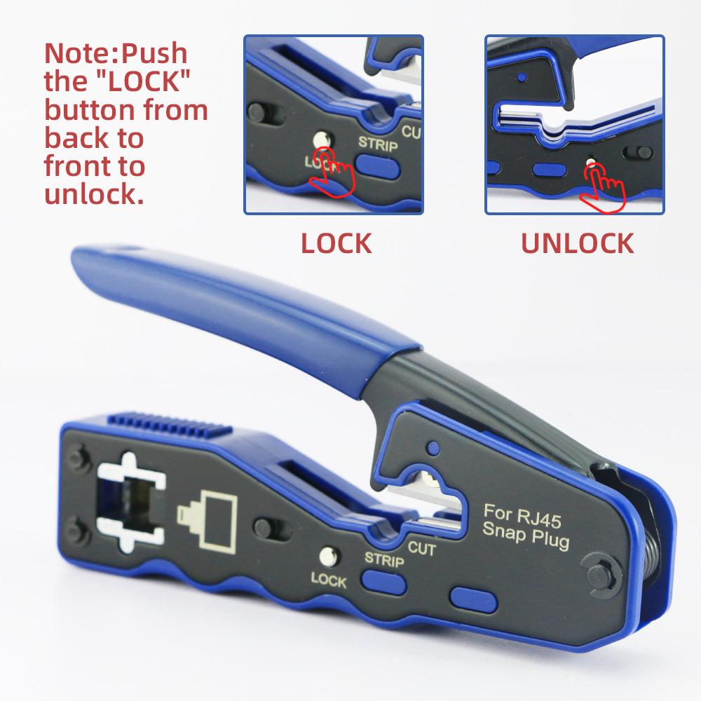 8P8C Network Cable Crimper and Wire Stripper for Cat5/Cat6