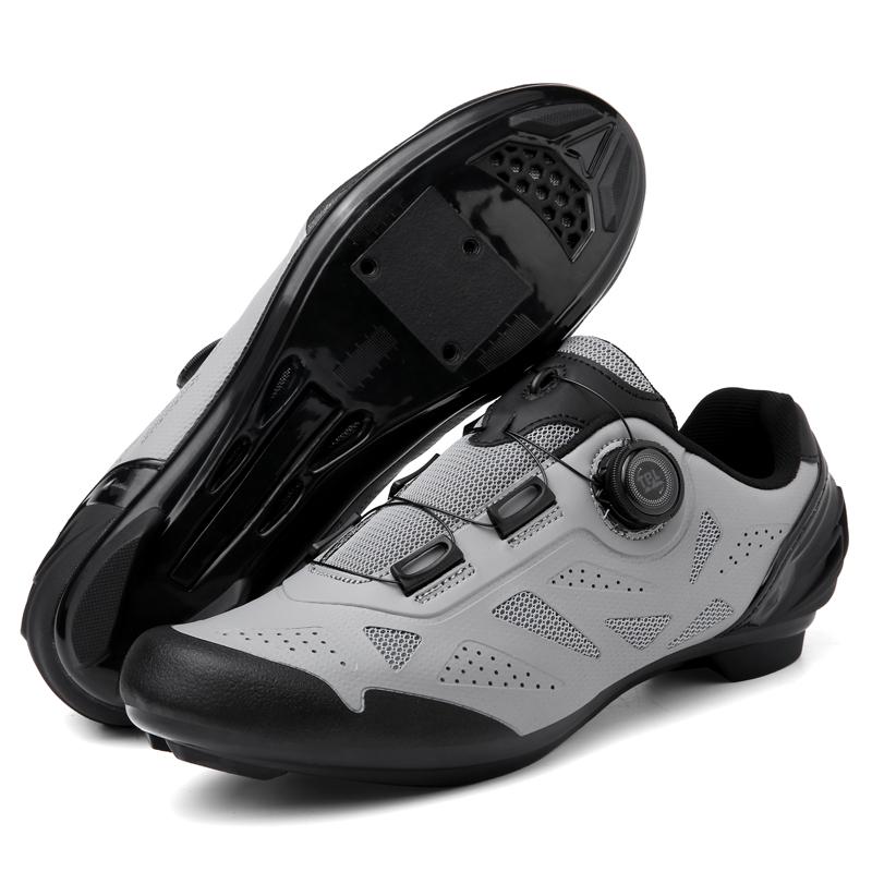 MTB Cycling Sneakers Men Women Breathable Knit Self-Locking Road Bicycle Shoes For Exercise Bikes SPD Cleats Clip Cycle Trainers