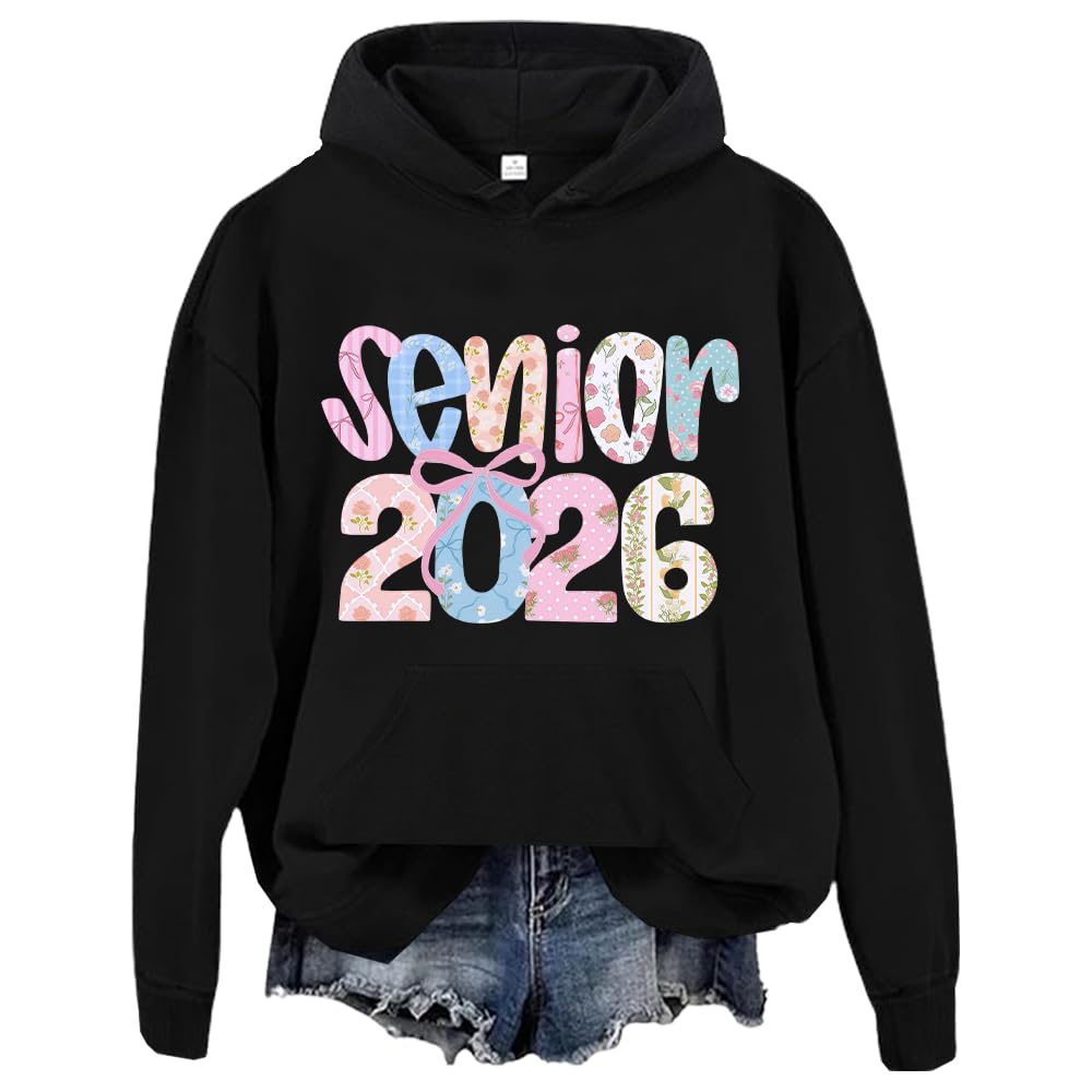 Women's Fashionable Long-sleeved Sweatshirt With Letter-printed Hooded Drawstring Pullover Top