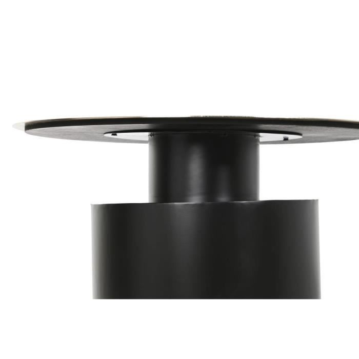 Table basse - Modèle - Couleur principale: Noir - Couleur secondaire: Doré - Dimensions: 76 cm