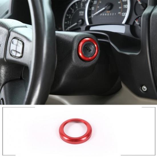 Red Aluminium Alloy Ignition Key Hole Bezel Cover for HUMMER H2 03-07 US