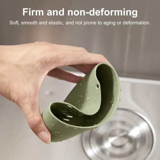 Kitchen Sink Holder Hanging Drain Basket Large Capacity Easy to Install Multipurpose Soap Sponge Holder Kitchen Accessories