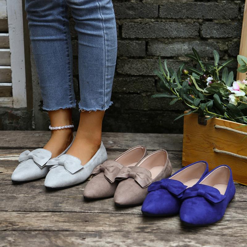 Women Flats 2024 New Spring Autumn Walking Pointed Top Loafers Shoes Shallow Comfortable Lolita Shoes Sneakers Zapatos De Mujer