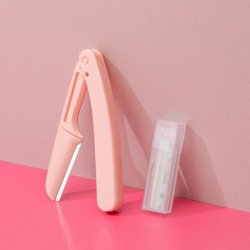 Professional Safe Foldable Eyebrow Razor for Women – Precision Trimmer Scratch-Resistant Beginner-Friendly Replaceable Blades