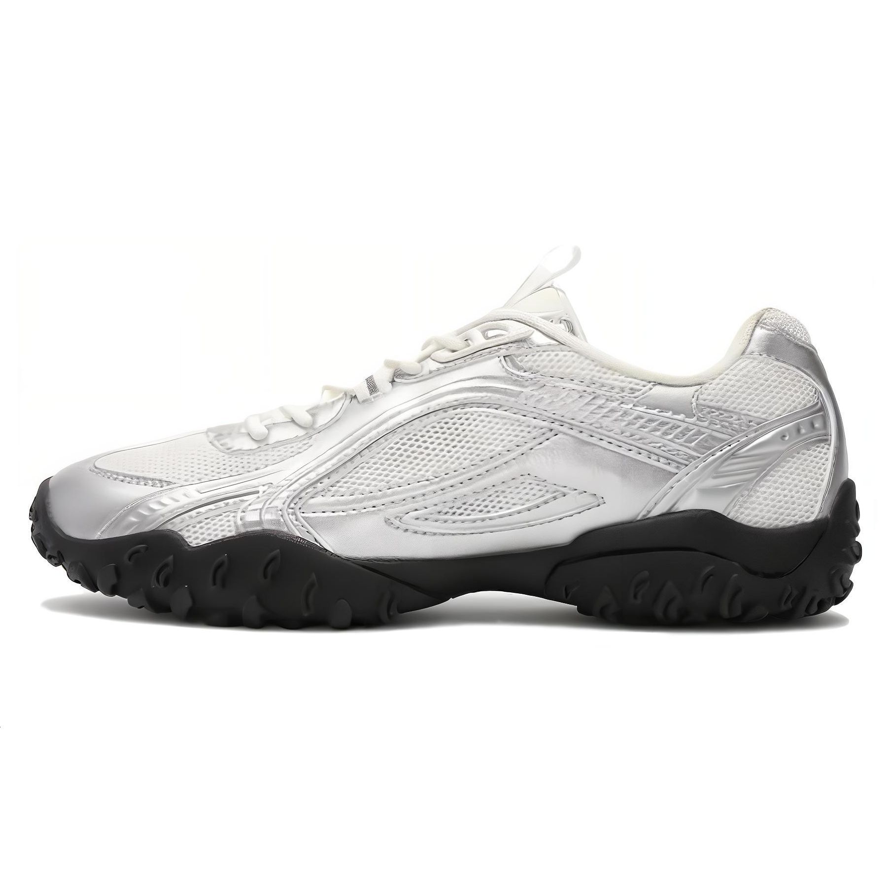

Fila Echappe MS Metallic Silver White Unisex Sneakers Grey 1XM02348G063 41.5