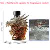 Caraffa in Vetro Bottiglia per Whiskey Trasparente Animale Drago Caraffa per Whiskey in Vetro Regalo per Amante del Whiskey Uomini Padre Marito