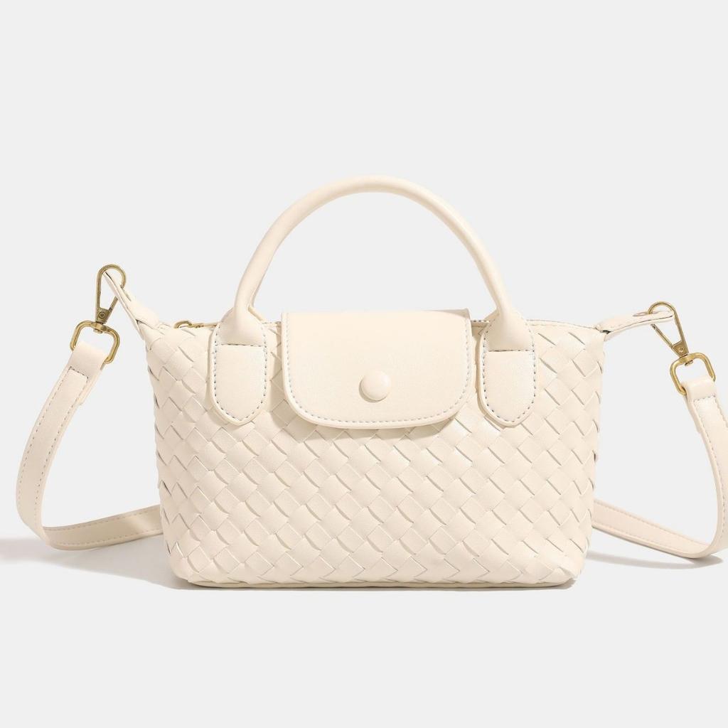 New Woven Dumpling Bag Texture Popular Portable Bucket Bag High Sense Fashion Versatile Shoulder Messenger Bag