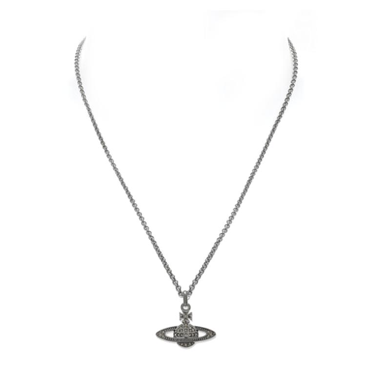 Vivienne Westwood Celestial Design Brass Crystal Necklace Men necklace Black 63020104-02S108-CN Basic Packaging-Dust Bag+Box