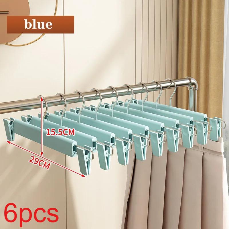 Clothes Hanger with Clips for Trousers and Skirts, Home Use, Non-marking, Anti-slip, Specially for Hanging and Storing Trousers