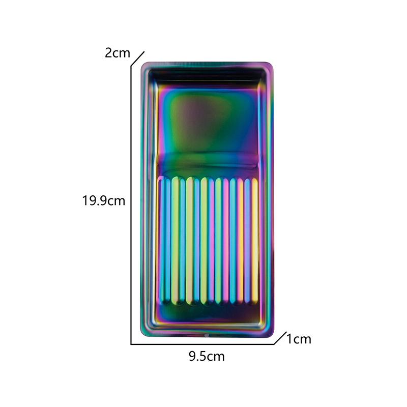 Nail Art Tool Sterilizing Tray Stainless Steel Disinfection Dish Cosmetic Storage Tray Manicure Tweezers Drill Bit Nail Clippers