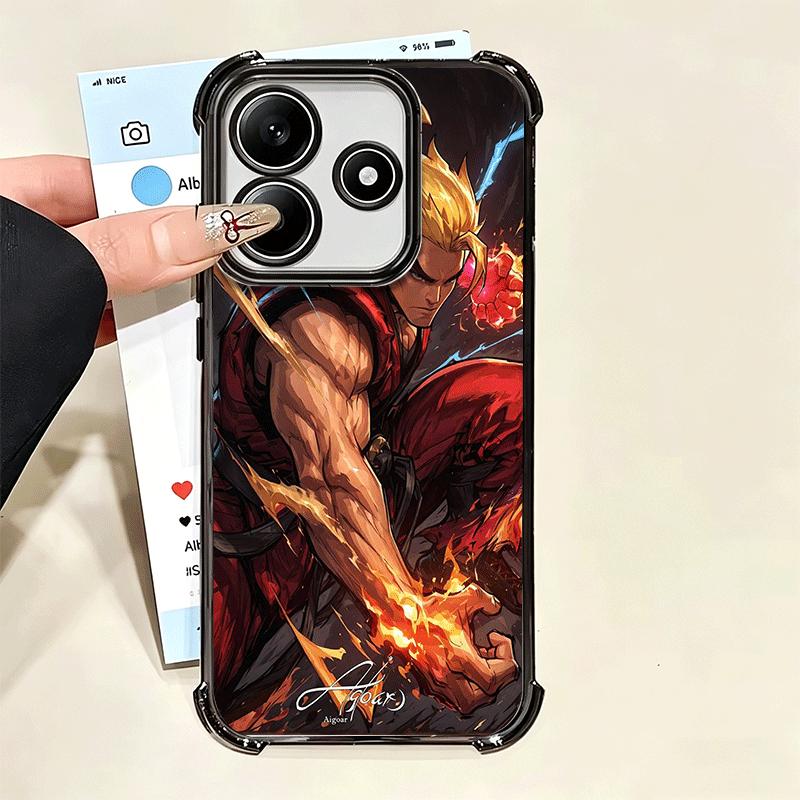 S-Street F-Fighters Soft Phone Case For Xiaomi Poco X7 X8 Pro Max X6 X5 X3 F8 Ultra F7 M8 M7 M5S Redmi 15C 15A 15 14C 13C 12C 13