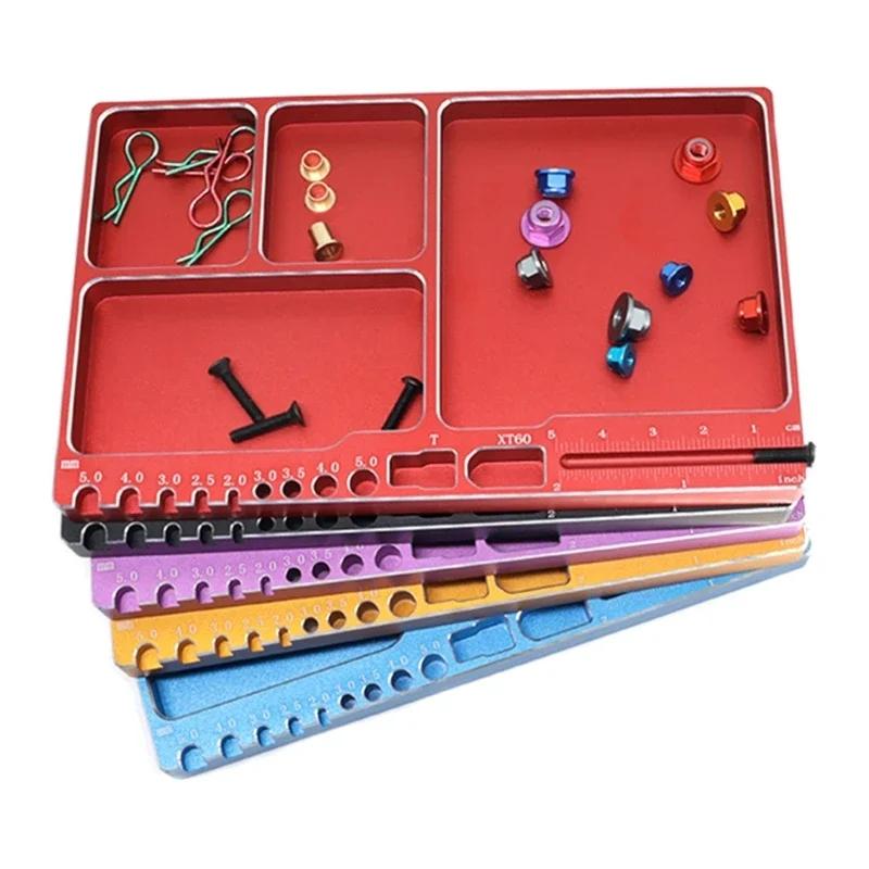 Magnetic Screw Tray Storage Container Ring Electronic Parts Screw Beads Organizer Tray for Boat Airplane Model HSP RC Model Car