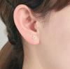 L&Co 10K Yellow Gold Flower and Pink Shell Earrings 46-7653