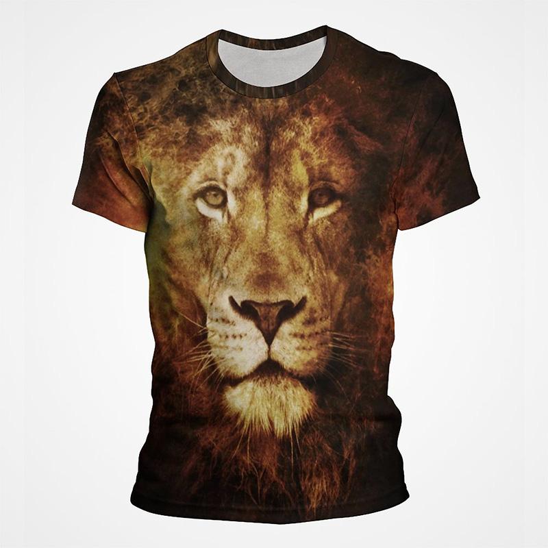 Funny Animal Lion 3D Printed T-Shirt For Men Women Fashion Casual Cool Graphic