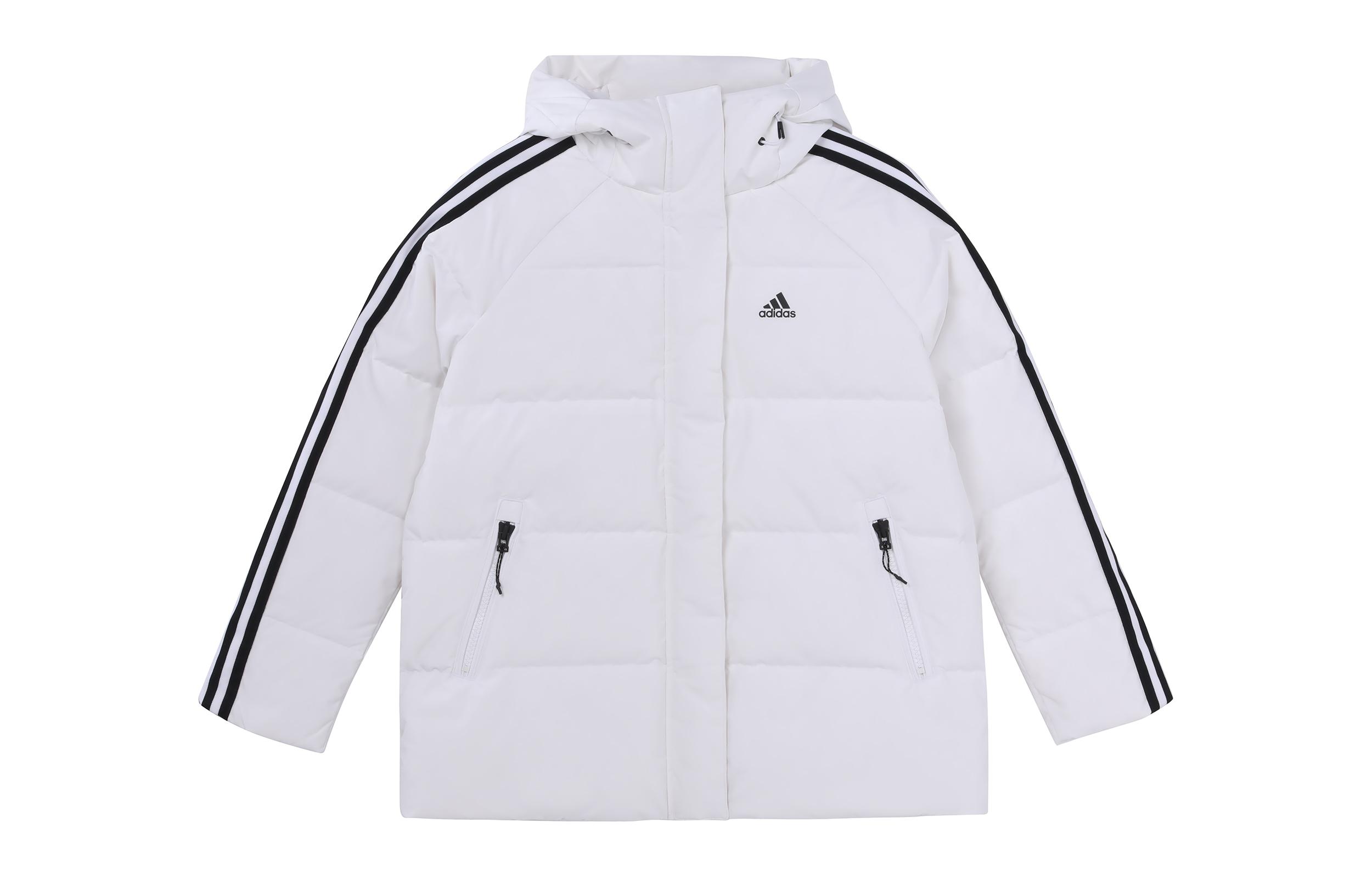 Adidas 3 Stripes Down Jacket Winter Women s White HA1176 M