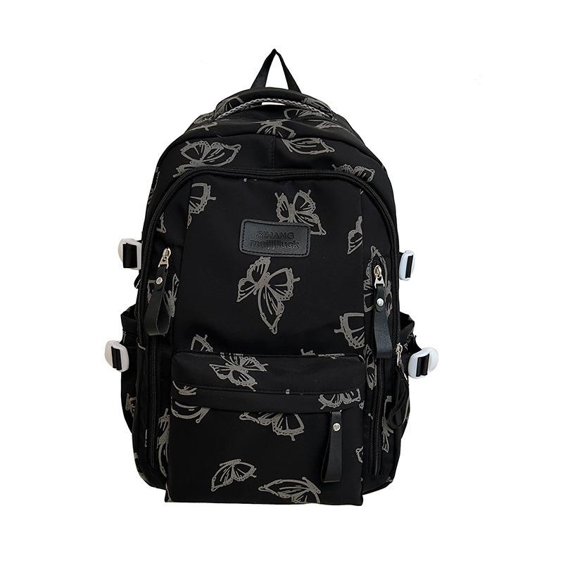 The New Schoolbag Is High-value, Fresh, Sweet and Cute Butterfly Backpack, Lightweight Spring Outing Backpack for Junior High School Students