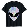 Alien Head TShirt Colorful AlienUfo Rave Tee Y2k Top I Want To Believe Graphic Outfits Funny Believers In Life On Mars Clothes