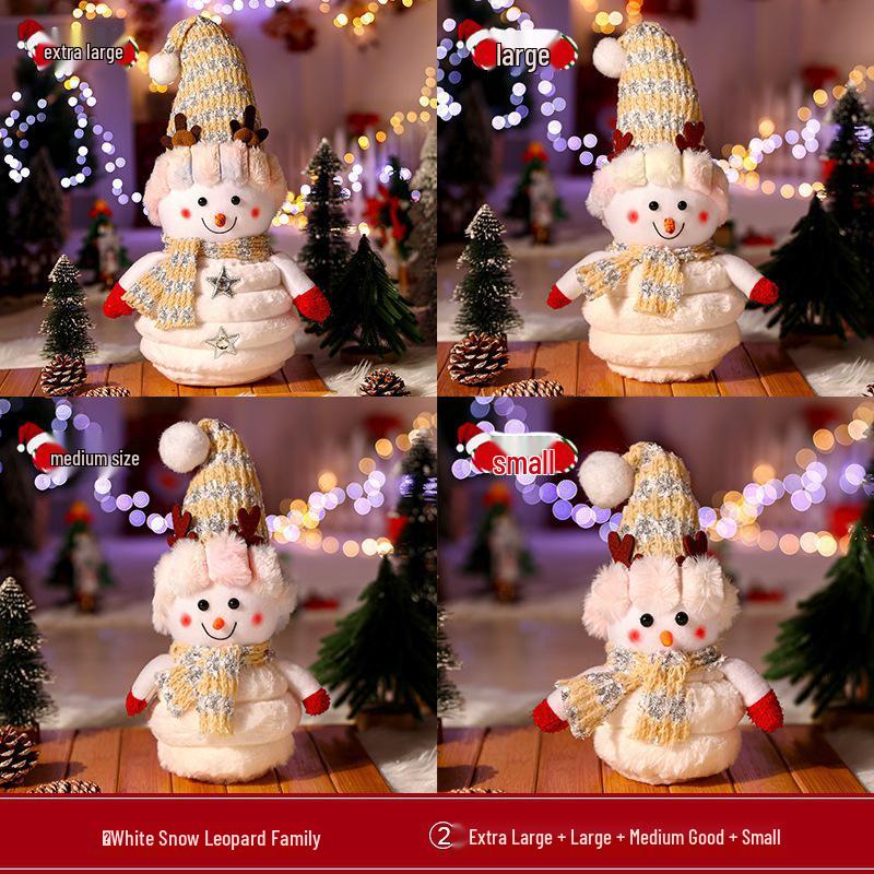 Large Snowman Figurine for Christmas Decoration and Party Atmosphere