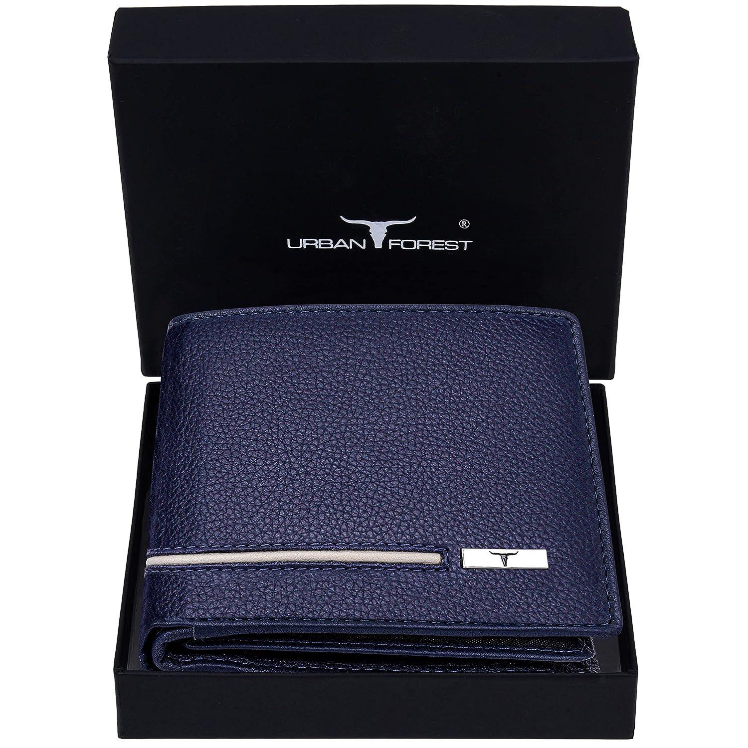 Мужской кожаный кошелек URBAN FOREST Stag Sand/Red