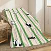 Giant Panda Throw Lightweight 240G Flannel Blanket Soft Skin-Friendly For Summer Cooling