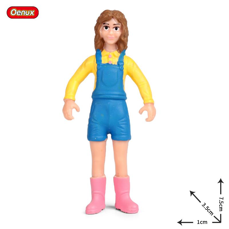 

Oenux Новая модель фермера, симуляция, персонал фермы, кормушка, фигурки, свиньи, животные, фигурка, миниатюра, милые игрушки для детей