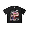 260 GSM Double Yarn 32 Count 100% Cotton Demon Slayer V59 Pillars Print Unisex Heavy Cotton T Shirt