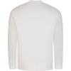 Emporio Armani Solid Color Long Sleeve Ribbed Sweatshirt Men tops White 3R1MDA-1JRIZ-0101